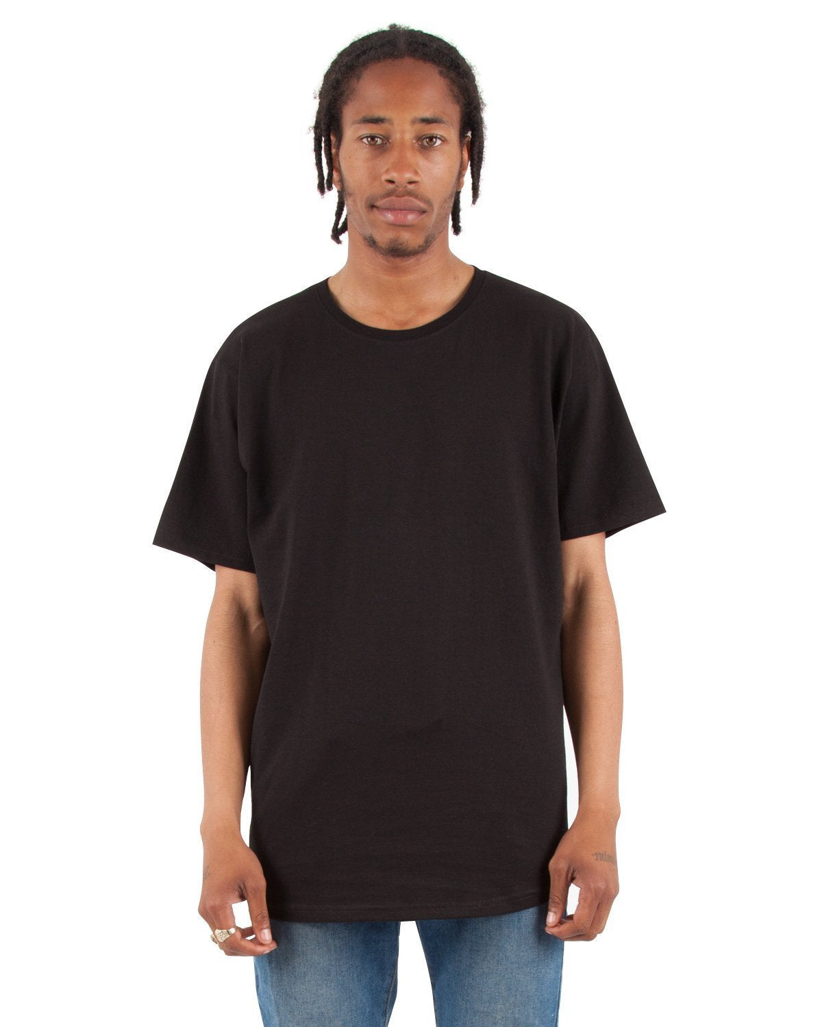 6.0 oz Curved Long Tee