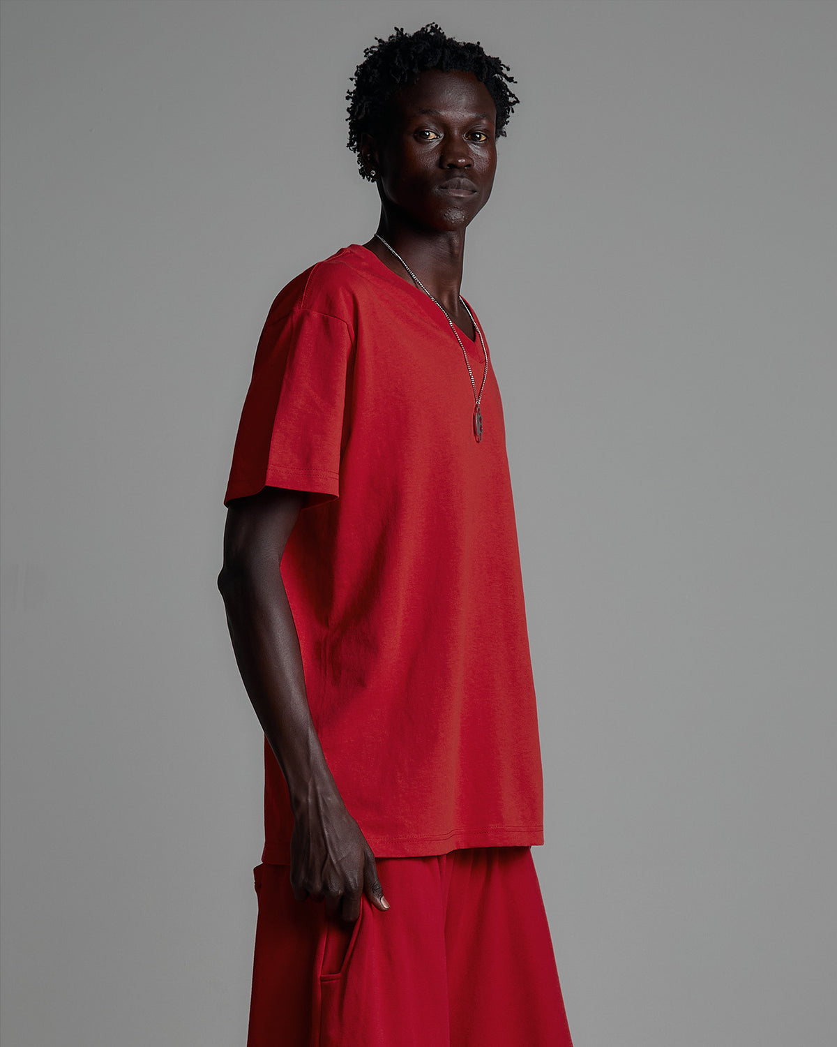6.2oz V-Neck Short Sleeve - Large Sizes