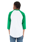 White and Kelly Green