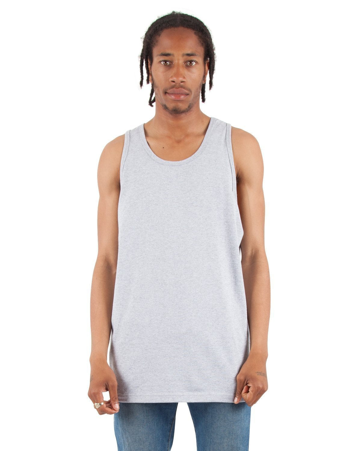 6.0 oz Tank Top XL / Heather Grey