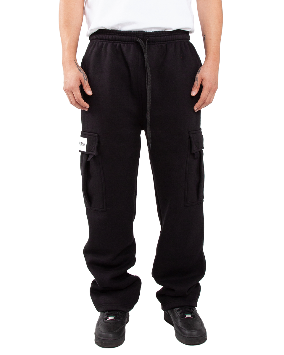Logo Fleece Cargo Pants