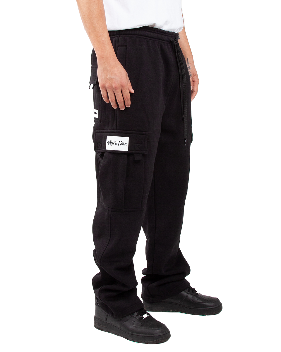 Logo Fleece Cargo Pants