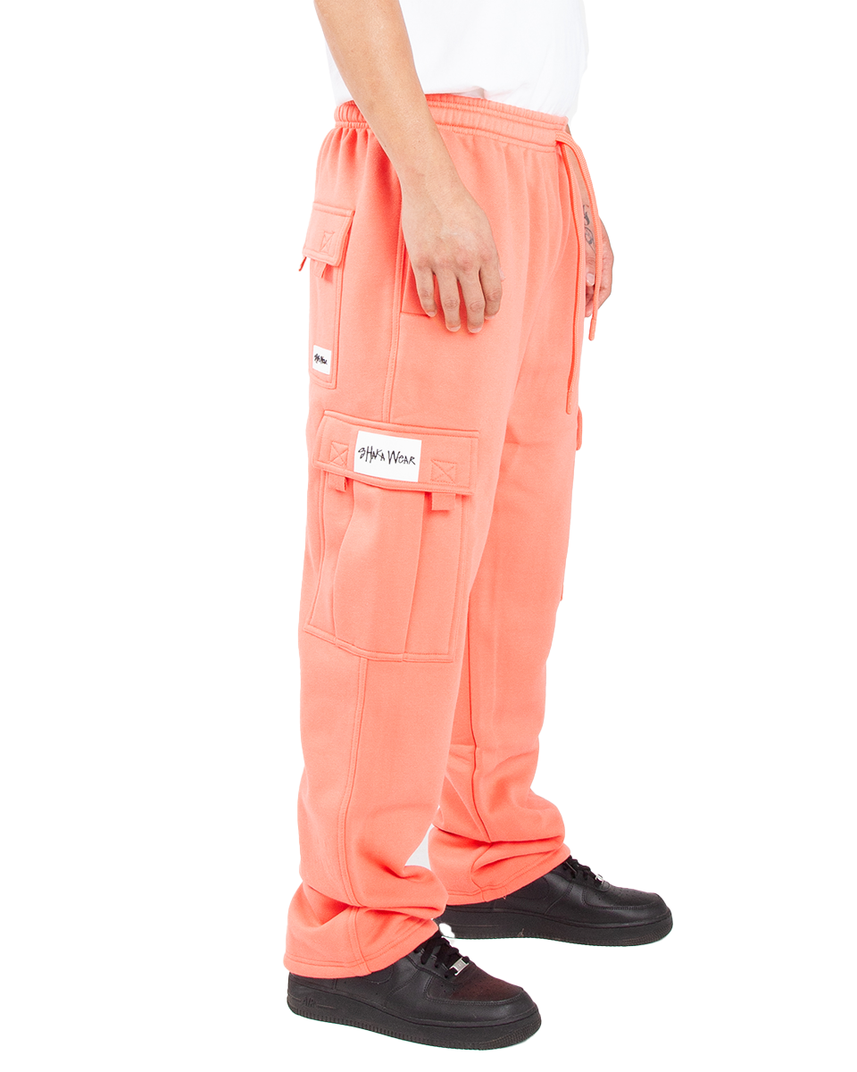 Logo Fleece Cargo Pants