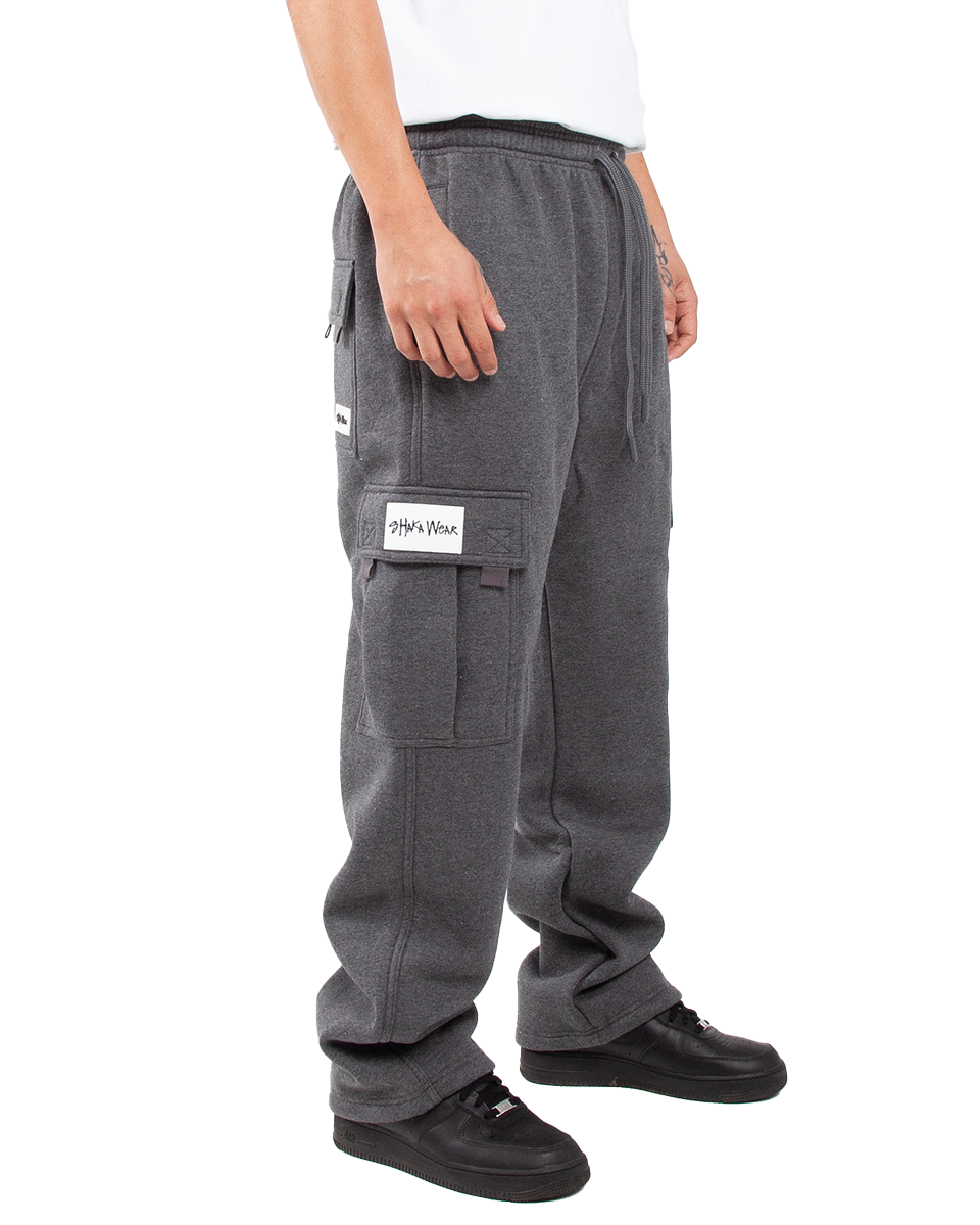 Logo Fleece Cargo Pants