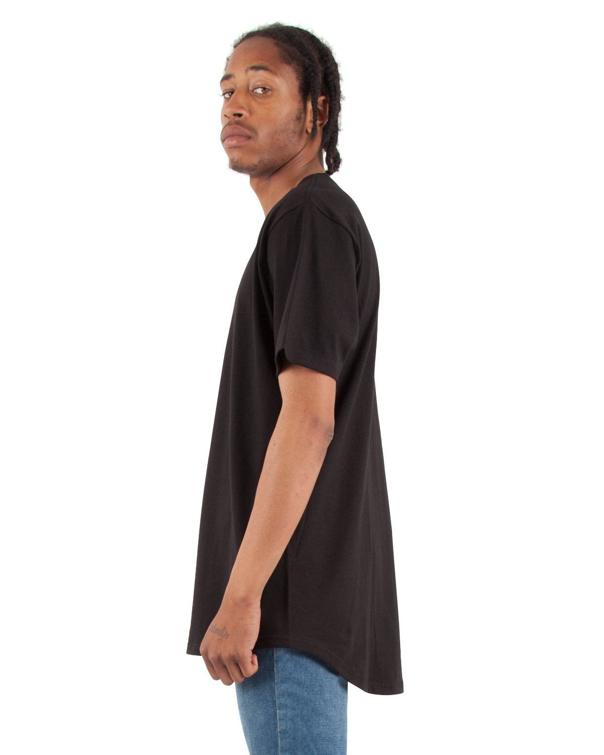 6.0oz Curved Long Tee