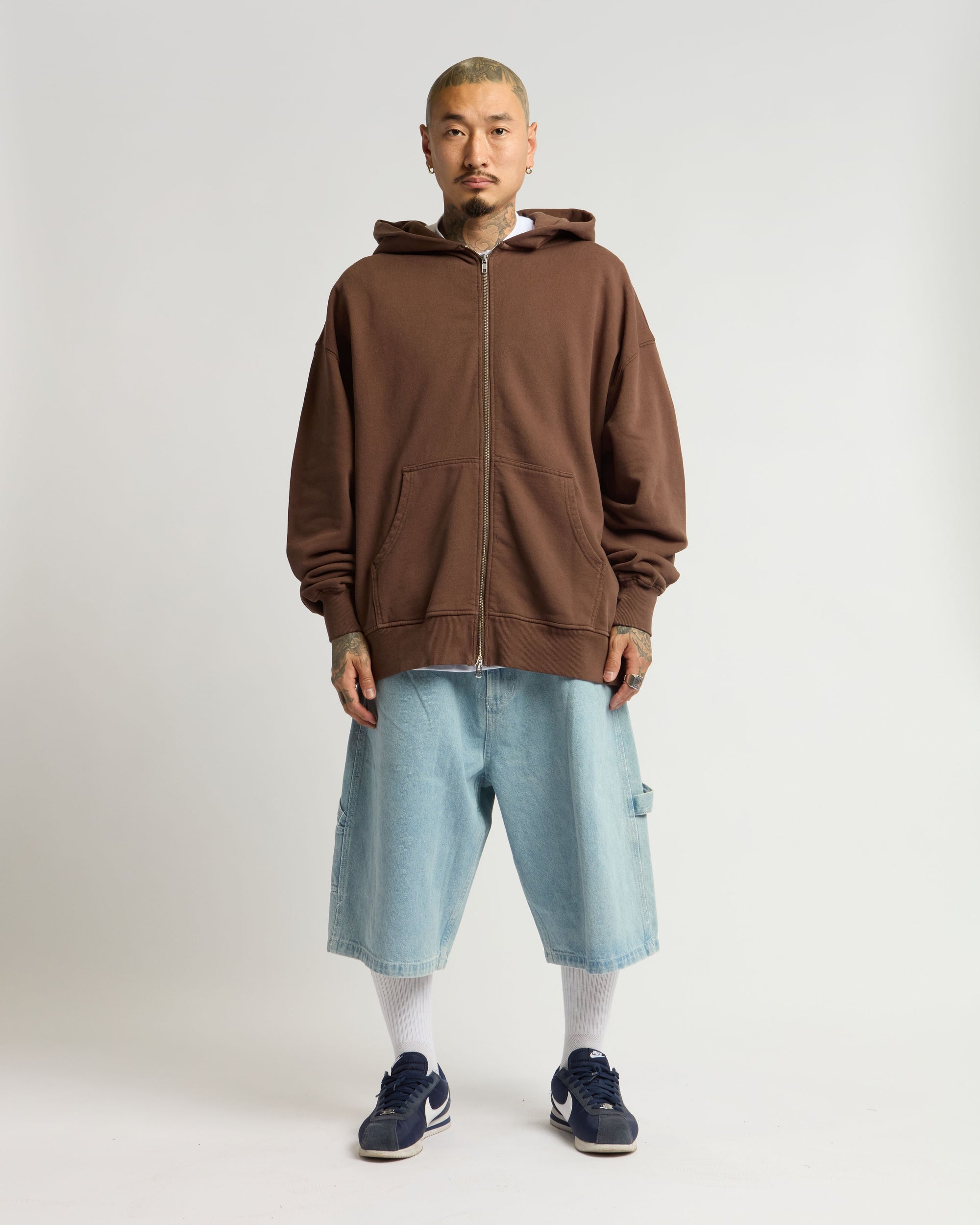 12.0oz Double Zip Garment Dye Hoodie