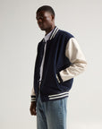 Navy and White
