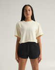 Women Garment Dye Fleece Shorts