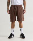 Mens Garment Dye Fleece Shorts