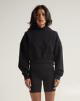 Women Garment Dye Crop Hoodie