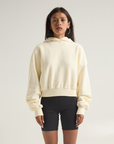 Women Garment Dye Crop Hoodie