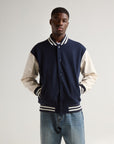 Navy and White