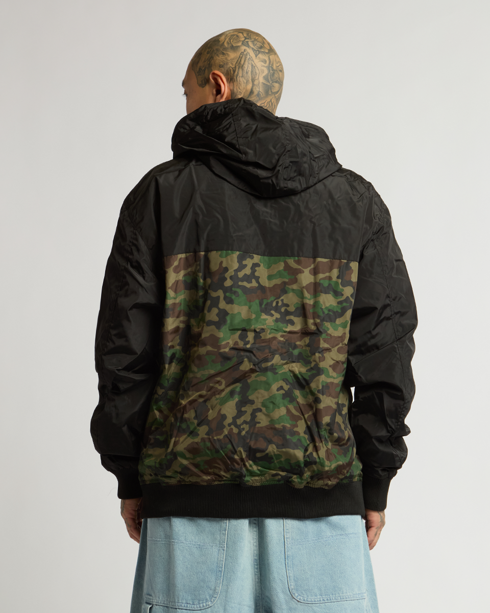Black and Woodland Camo
