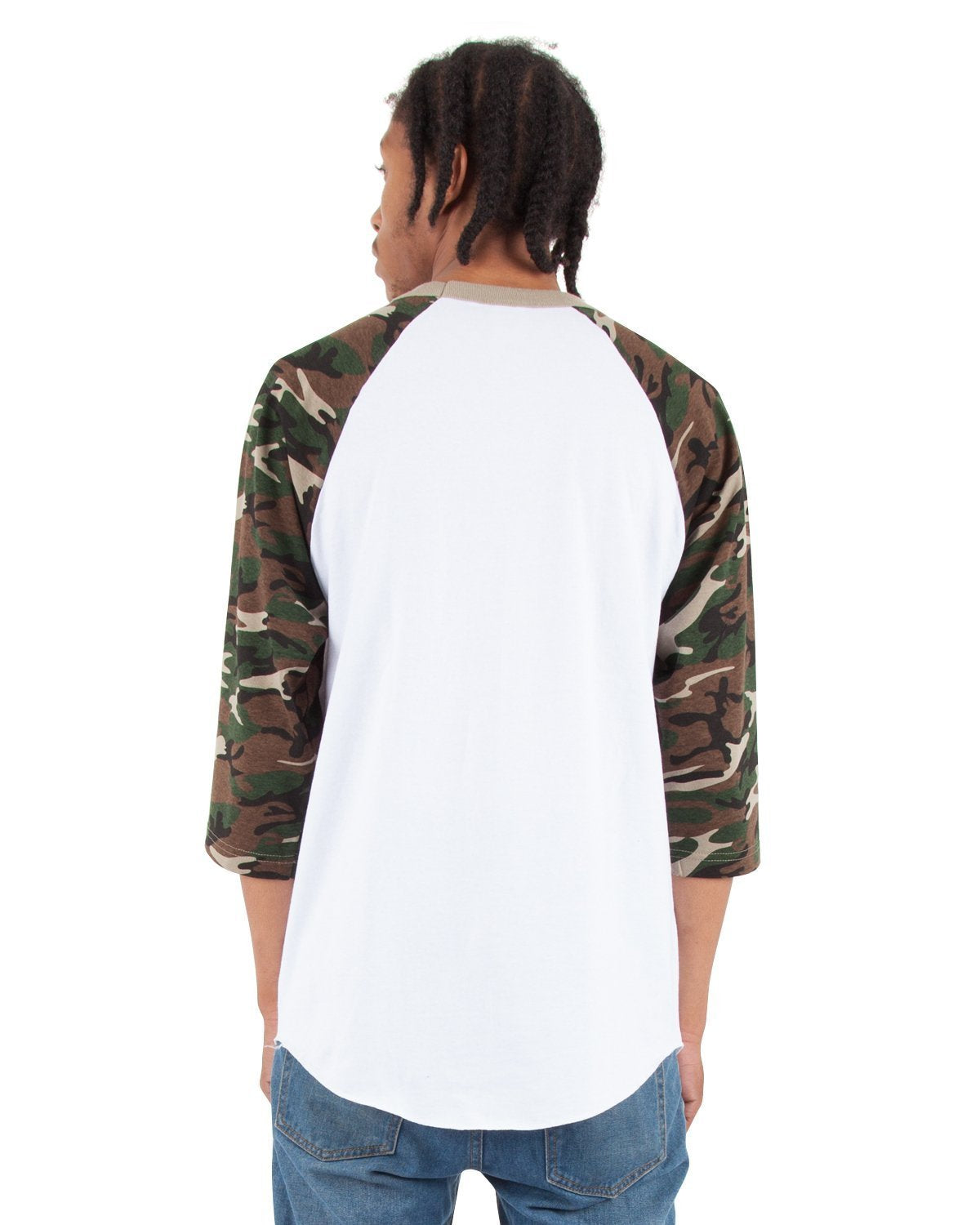 White and Camo Green