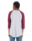 Heather Grey and Burgundy