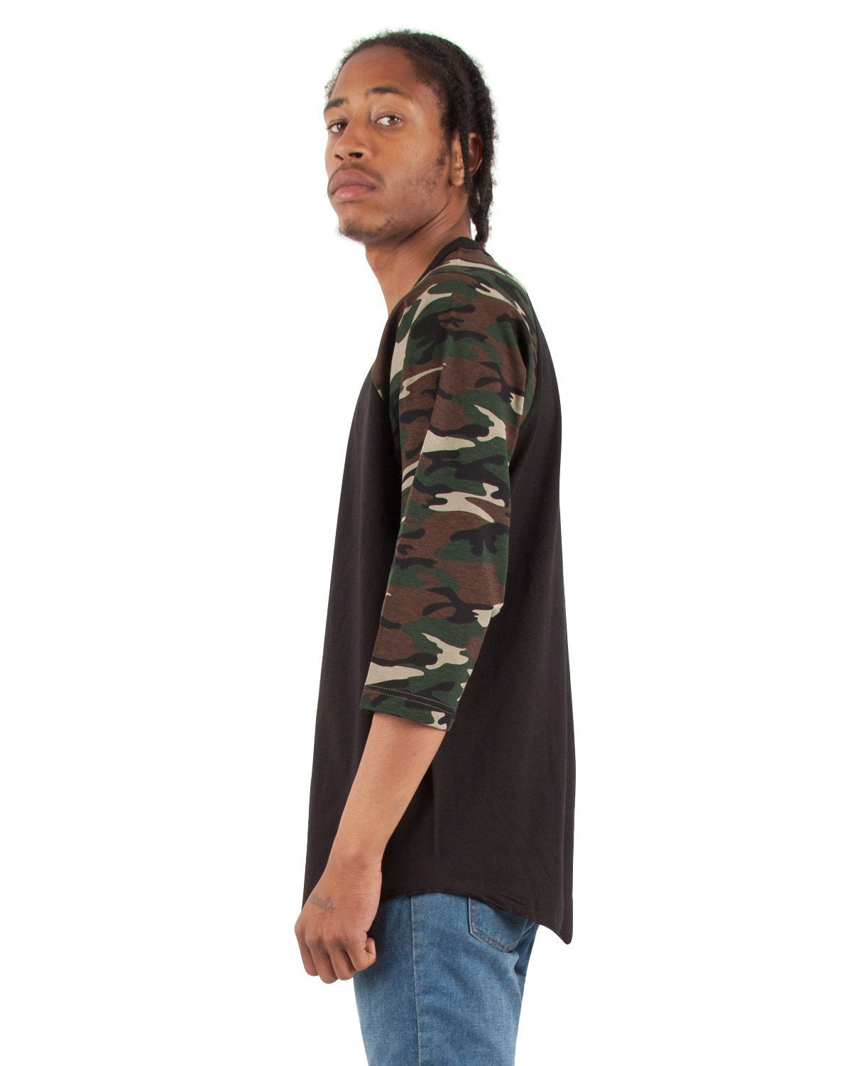 Black and Camo Green